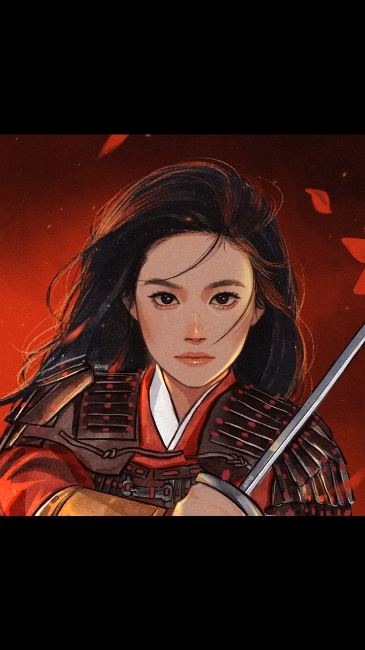 花木兰#我从寒光来,挽发着戎装