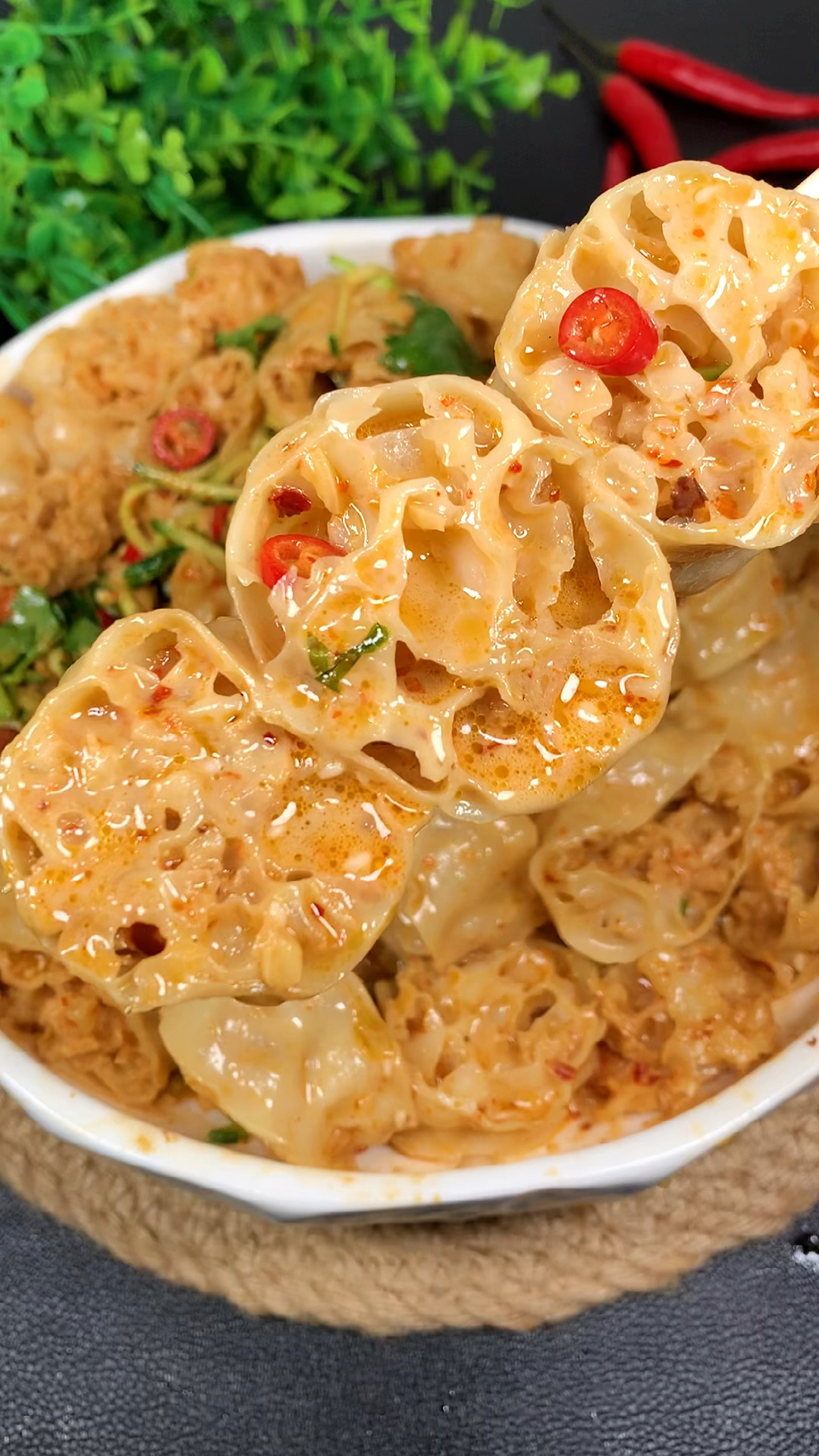 美食#麻将吸汁面藕,嘎嘎好吃