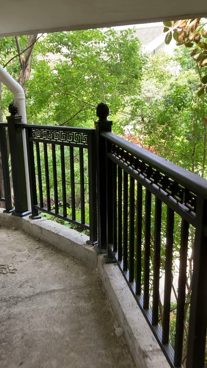 铝合金护栏别墅中式阳台栏杆庭院铝艺大门成都德阳厂家