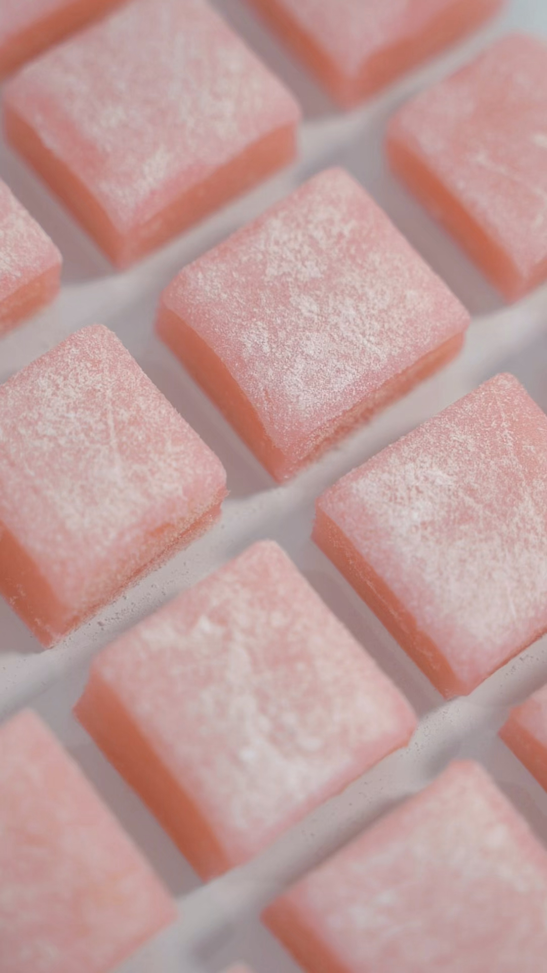 自制美食糯唧唧蜜桃麻薯粉粉嫩嫩颜值爆棚