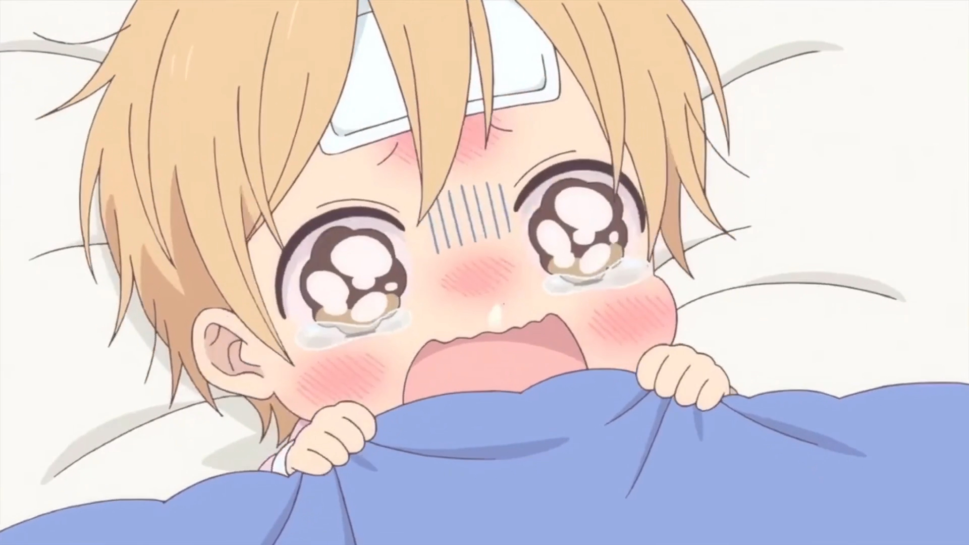 动漫#数马小朋友生病了,太可爱了!#学园奶爸