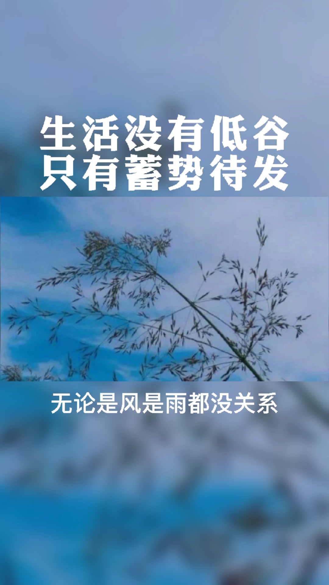 励志正能量生活没有低谷只有蓄势待发