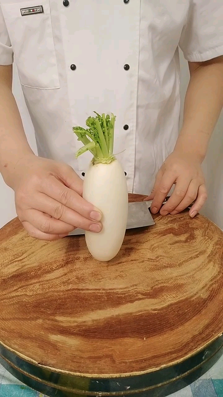 白萝卜的神奇切法
