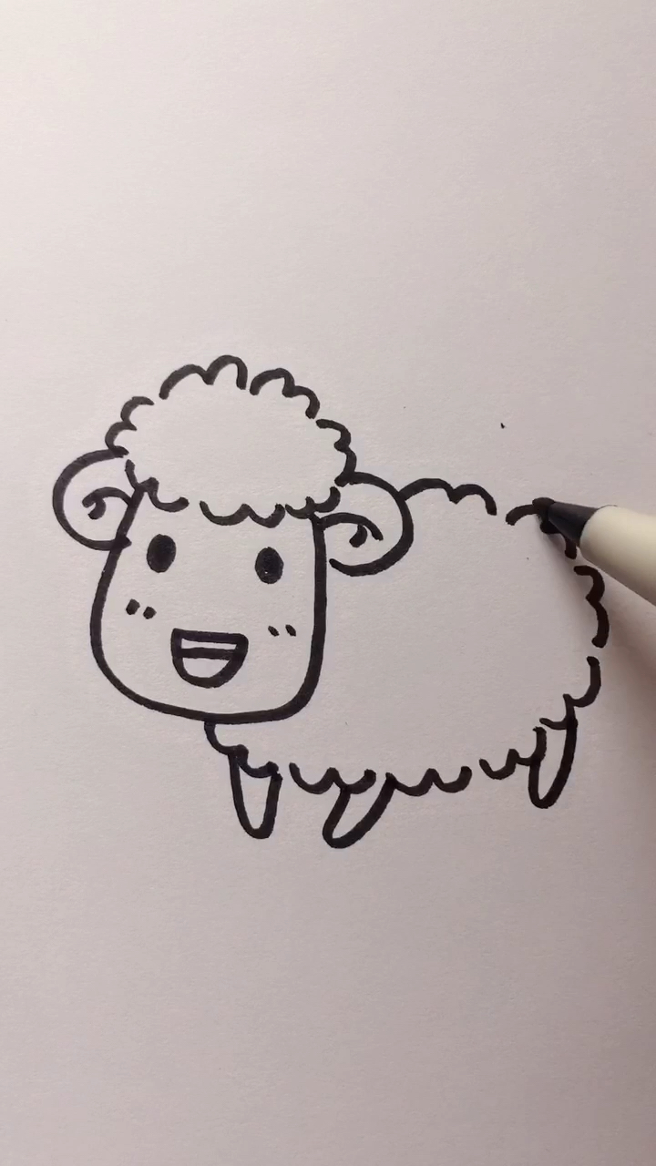 画画#学画小羊?