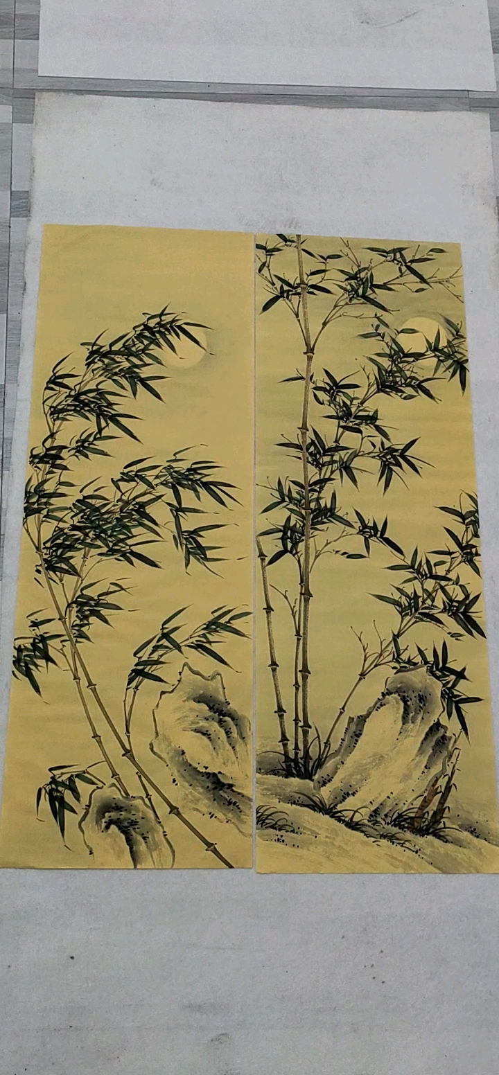 绘画#写竹人水墨写意画竹子-度小视