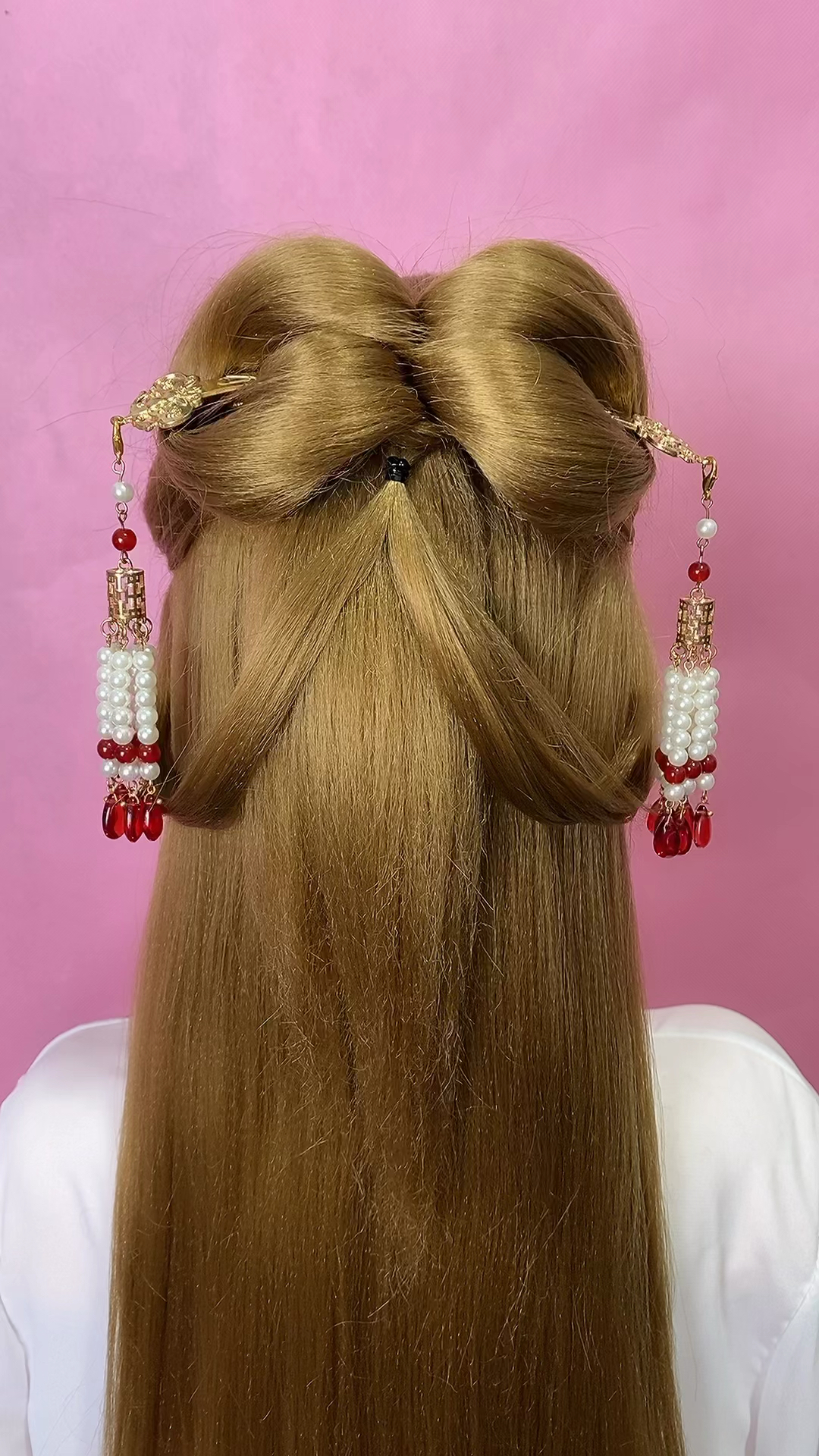 全民最火编发国风明制发簪发型教你们简单扎