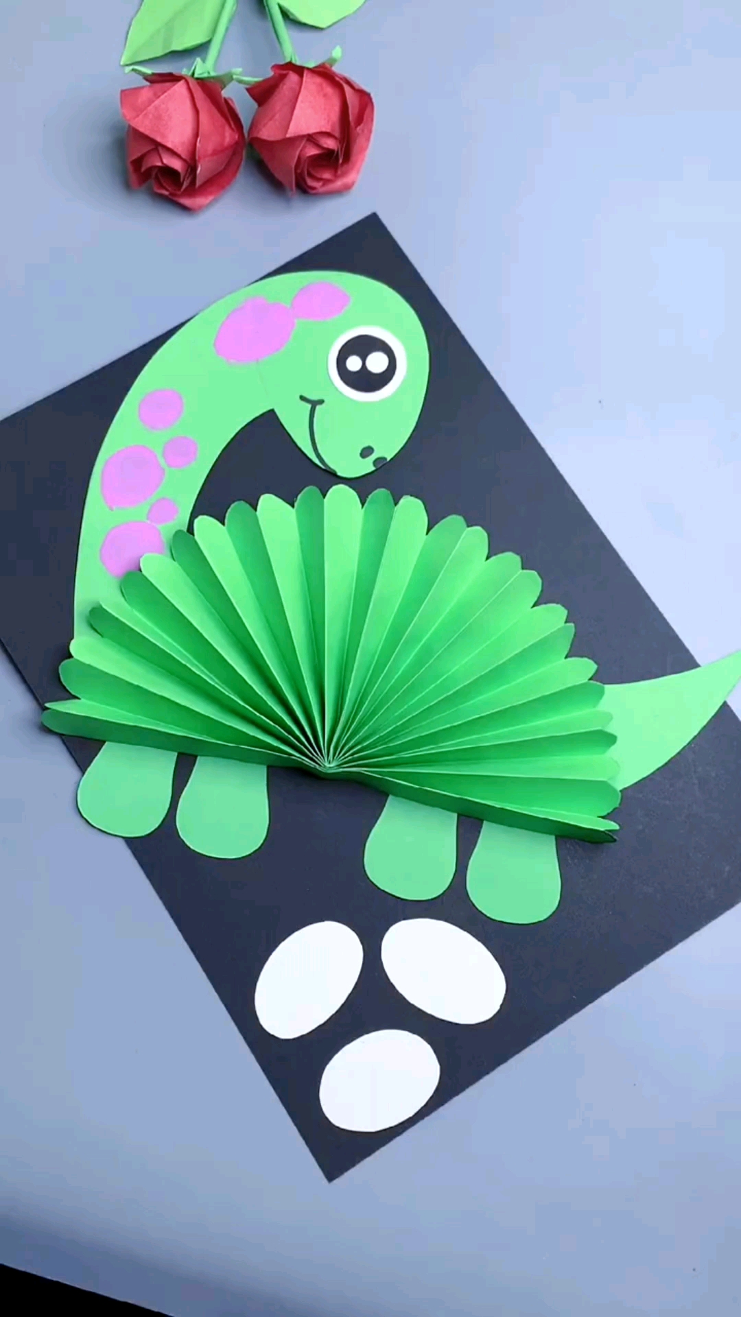 手工制作不会画画也能做出可爱的小恐龙