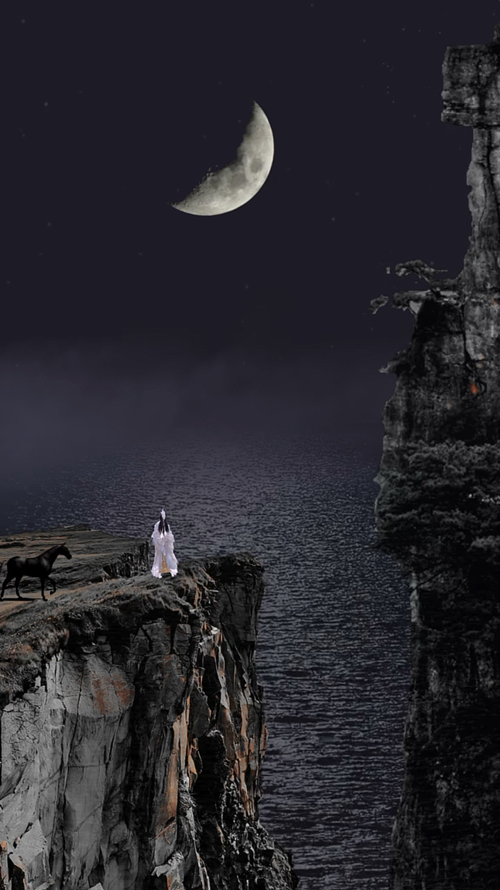 情感#明月寄相思,寻君起未迟,月下你回首,正是我来时.