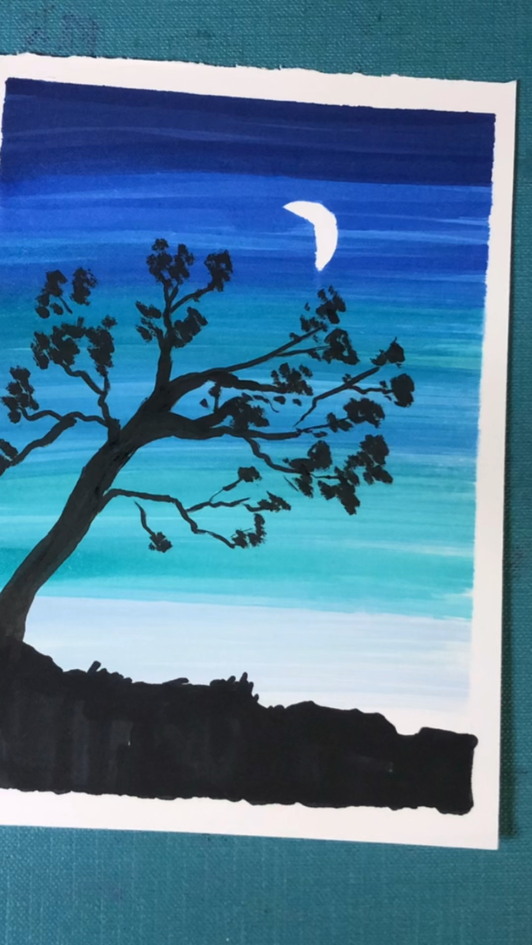 旅游进行时#马克笔画星空