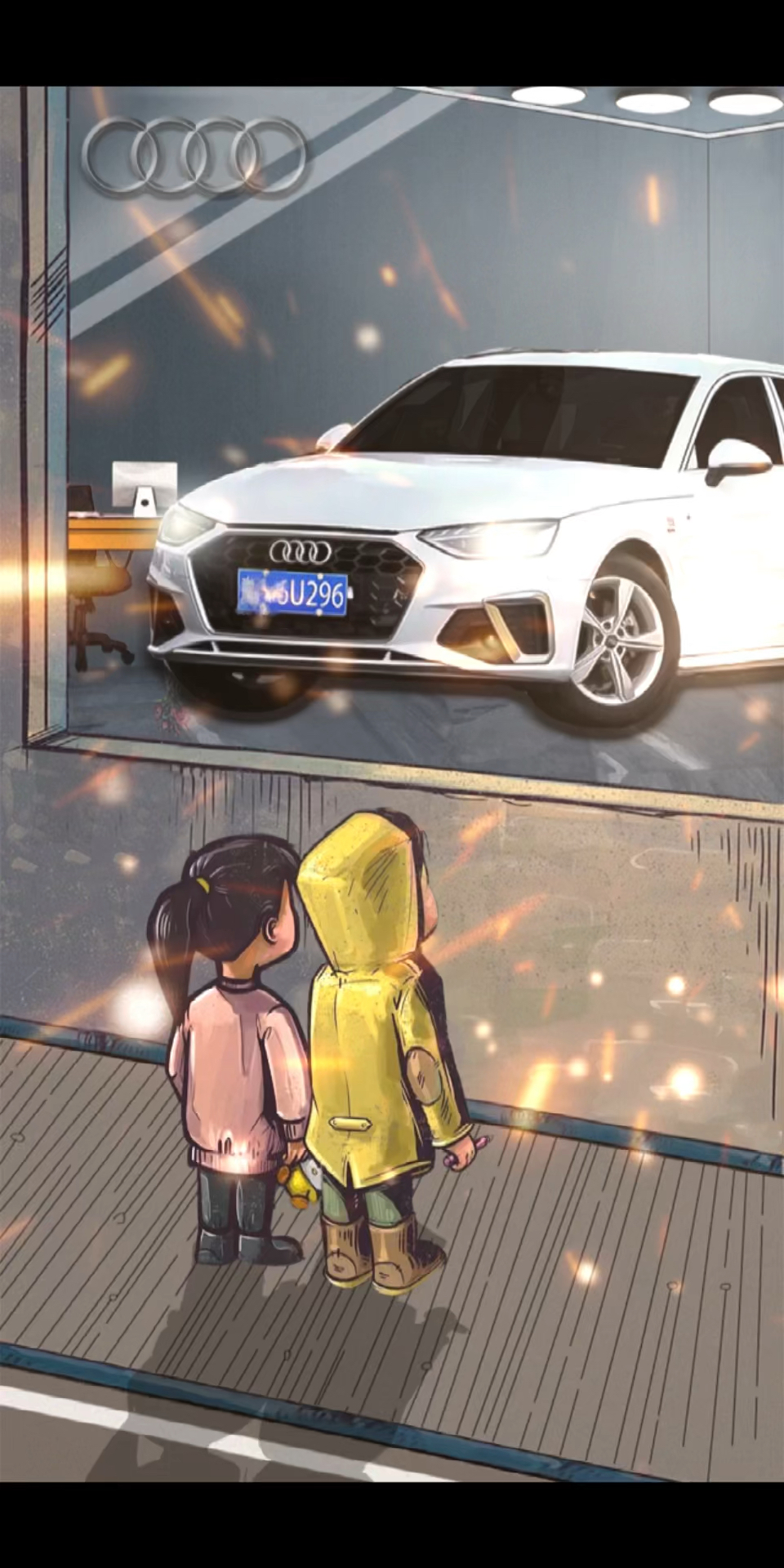 奥迪#"奥迪是男人的西装,a4是入门,a5合身,a6是量身定做,a7是打链带