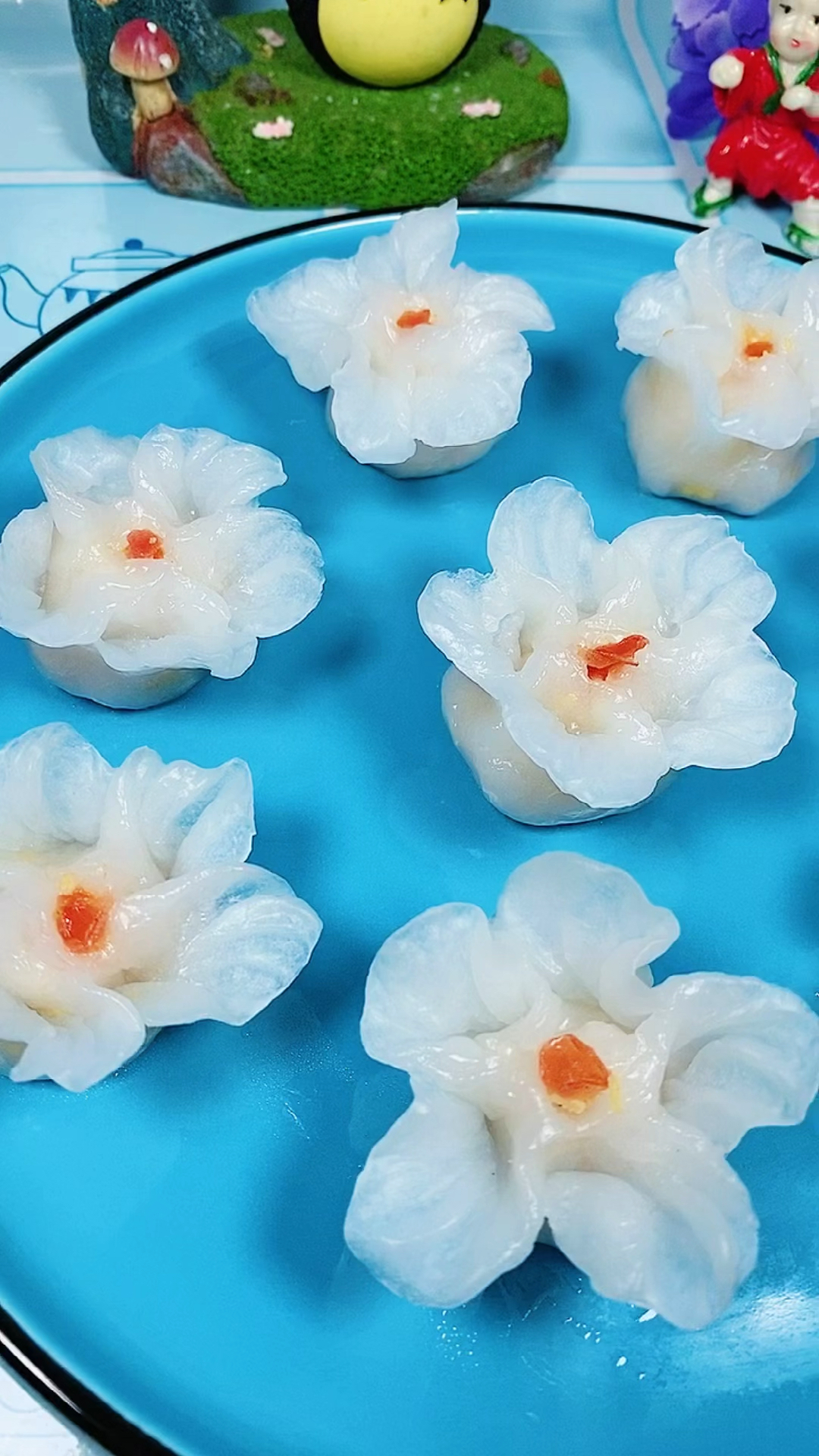 春日好食光#在这樱花季来个水晶蒸饺是不是很惬意