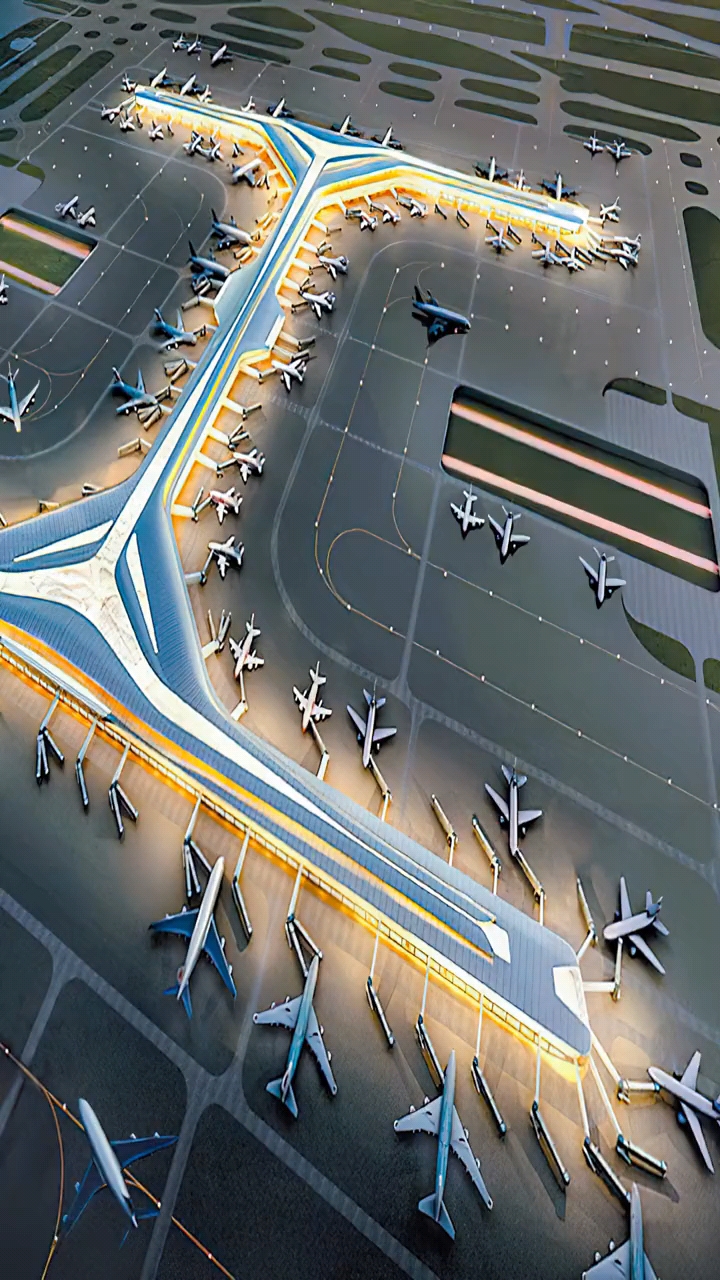 浦东机场卫星厅全球最大,枢纽运营高效便捷