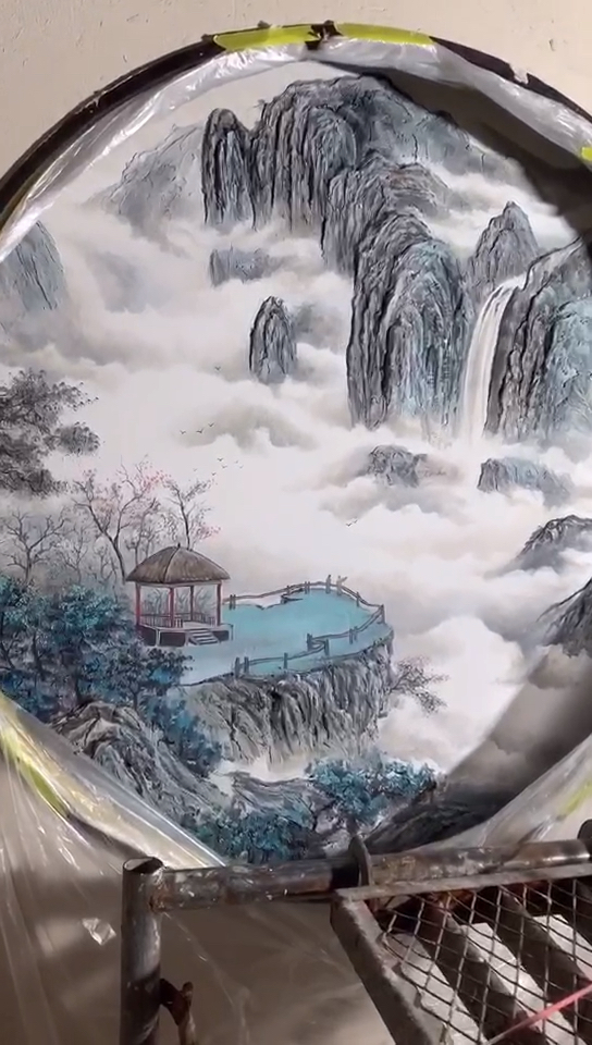 壁画师·佳佳#哪有什么一身才华,都是生活所迫.