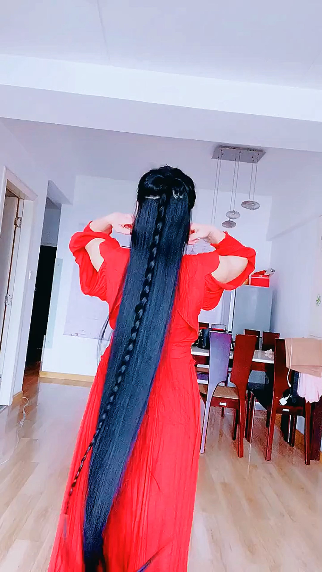 长发西施#一直跟着阿婆用古方养发护发拥有了大部分人没有的柔顺没有