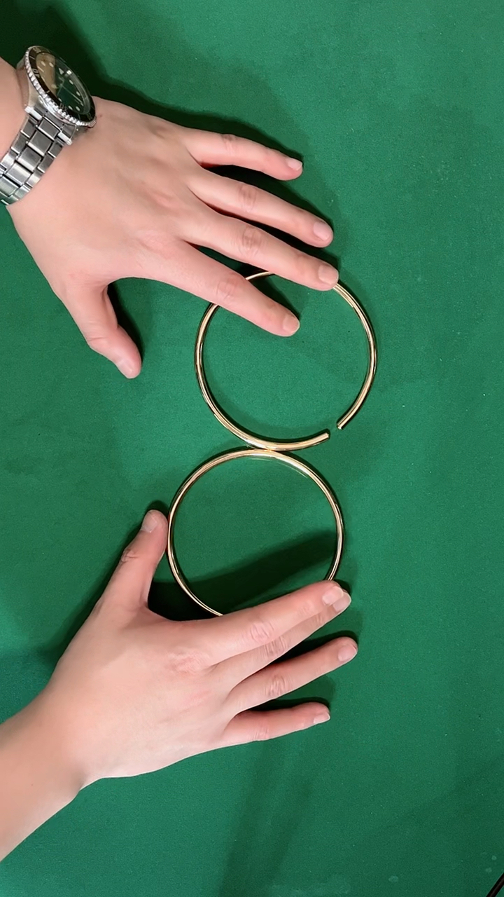 魔术教学#魔术教学:两个铁环,你学会了吗?