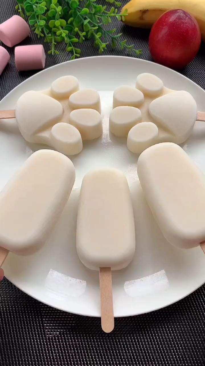 8菜分享美食#自制小布丁雪糕