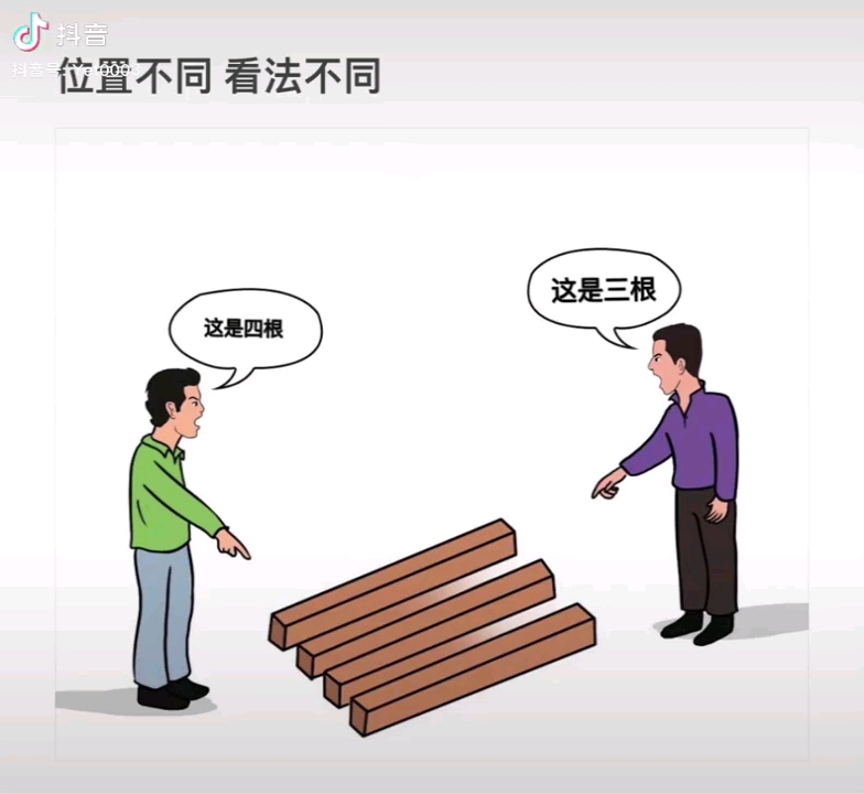 位置不同,看法不同!
