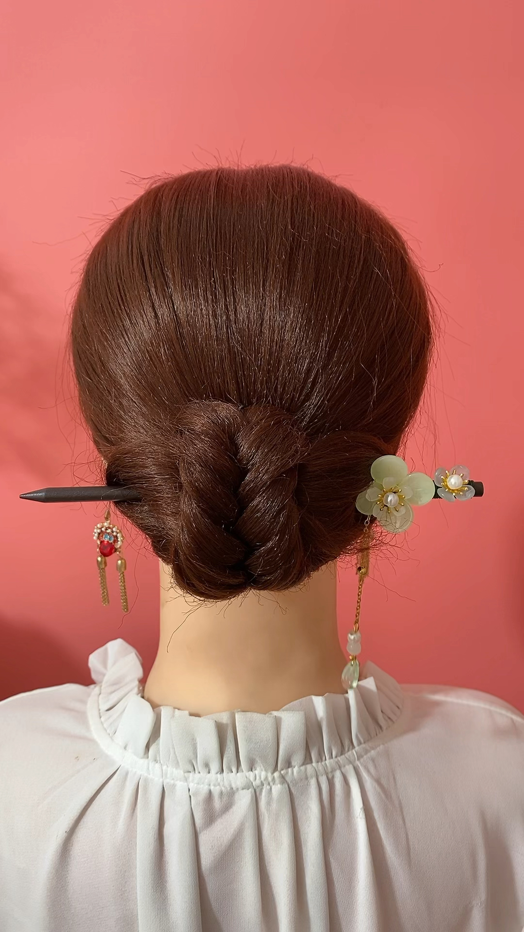 全民最火编发#穿旗袍的季节,教你搭配这款发型