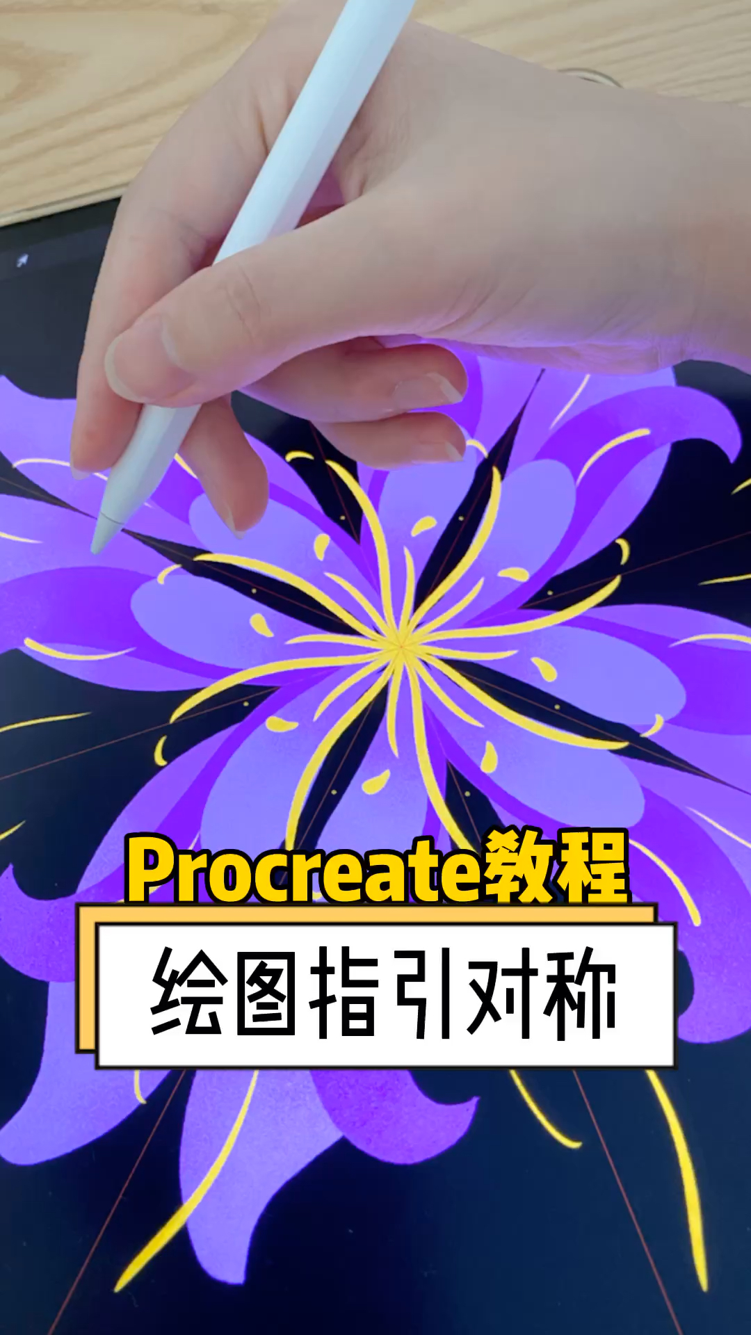 procreate绘图指引对称可以玩很多花样哦超级好玩的别