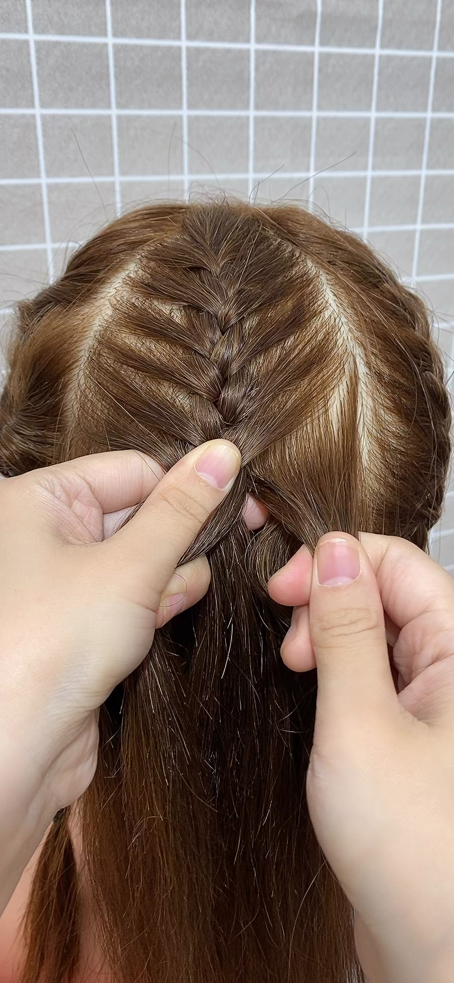 蜈蚣辫慢动作教程