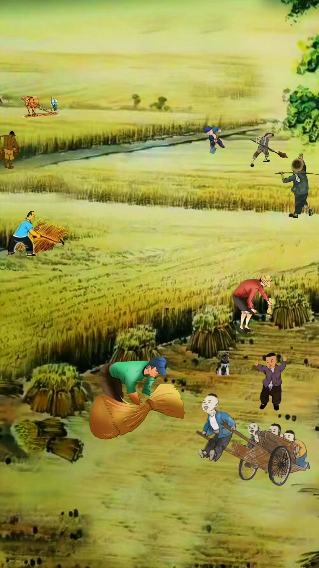 童年回忆#那个年代的农忙季节,大人们忙不赢,小孩子们玩得不亦乐乎