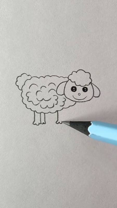 简笔画用3画十二生肖里的羊