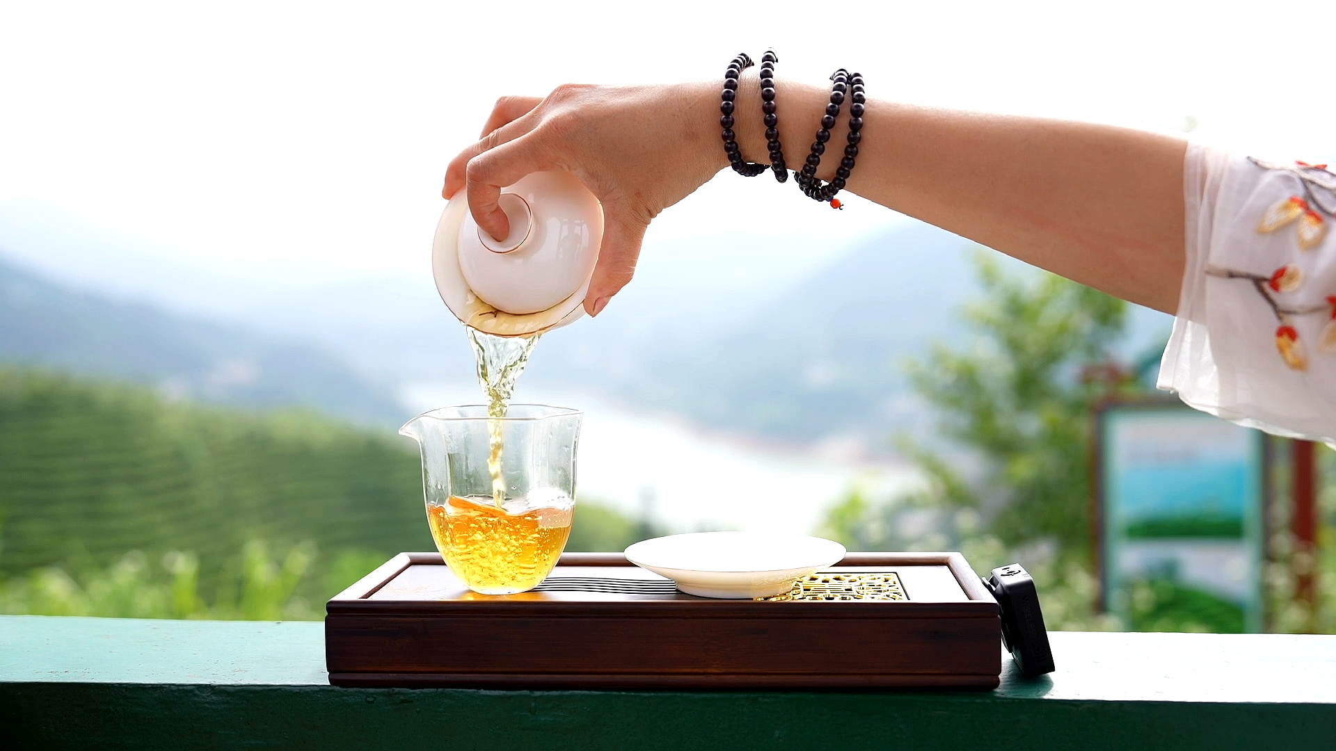 喝一杯清茶,赏一方风景,美好的一天开始了