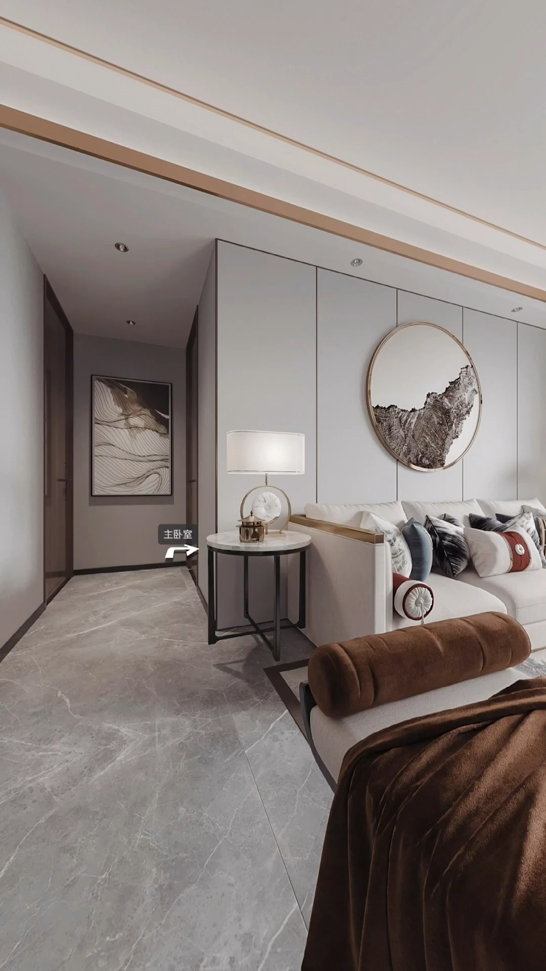 新中式新中式风格时尚金属以线造型轻奢简约不仅空间丰富而且沉着大气