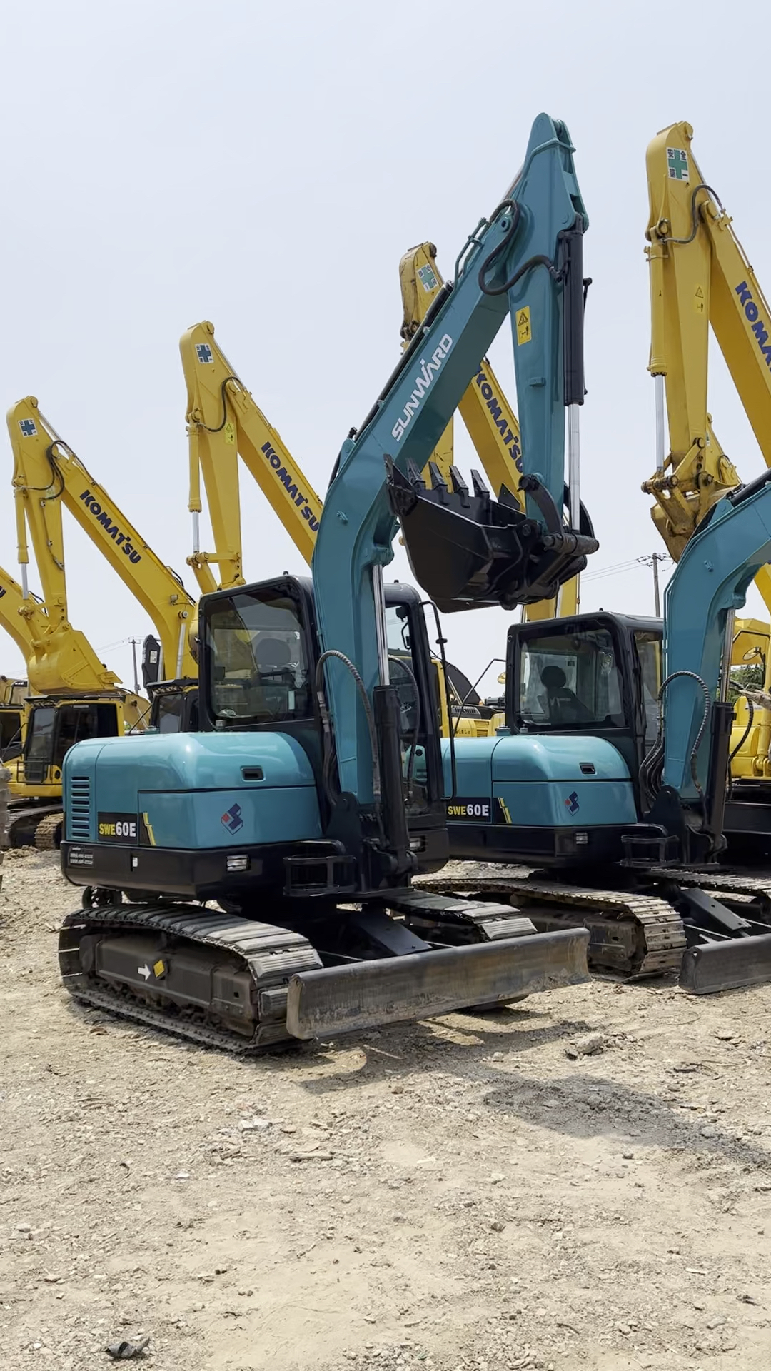 二手挖掘机个人山河智能60二手挖掘机拍摄现场没有想到现在国产挖掘机