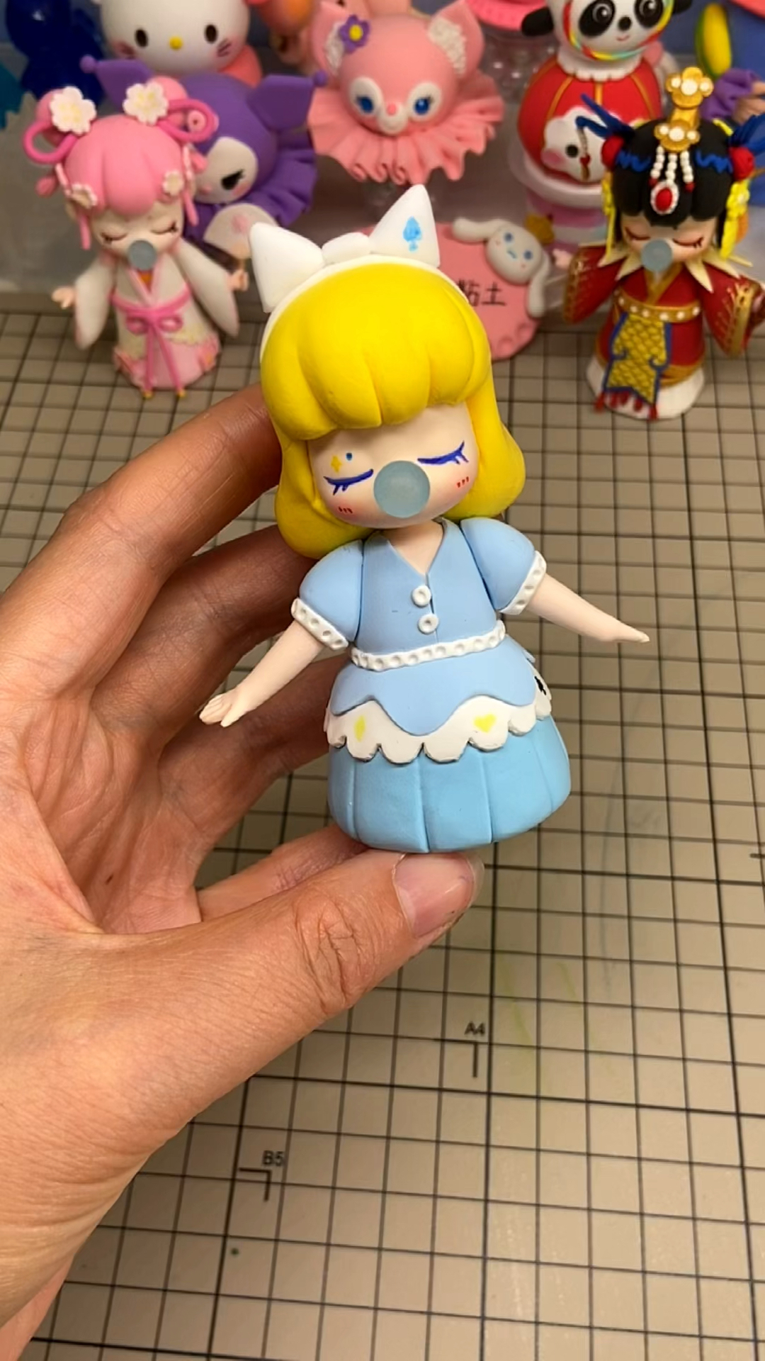 超轻粘土#爱丽丝粘土教程