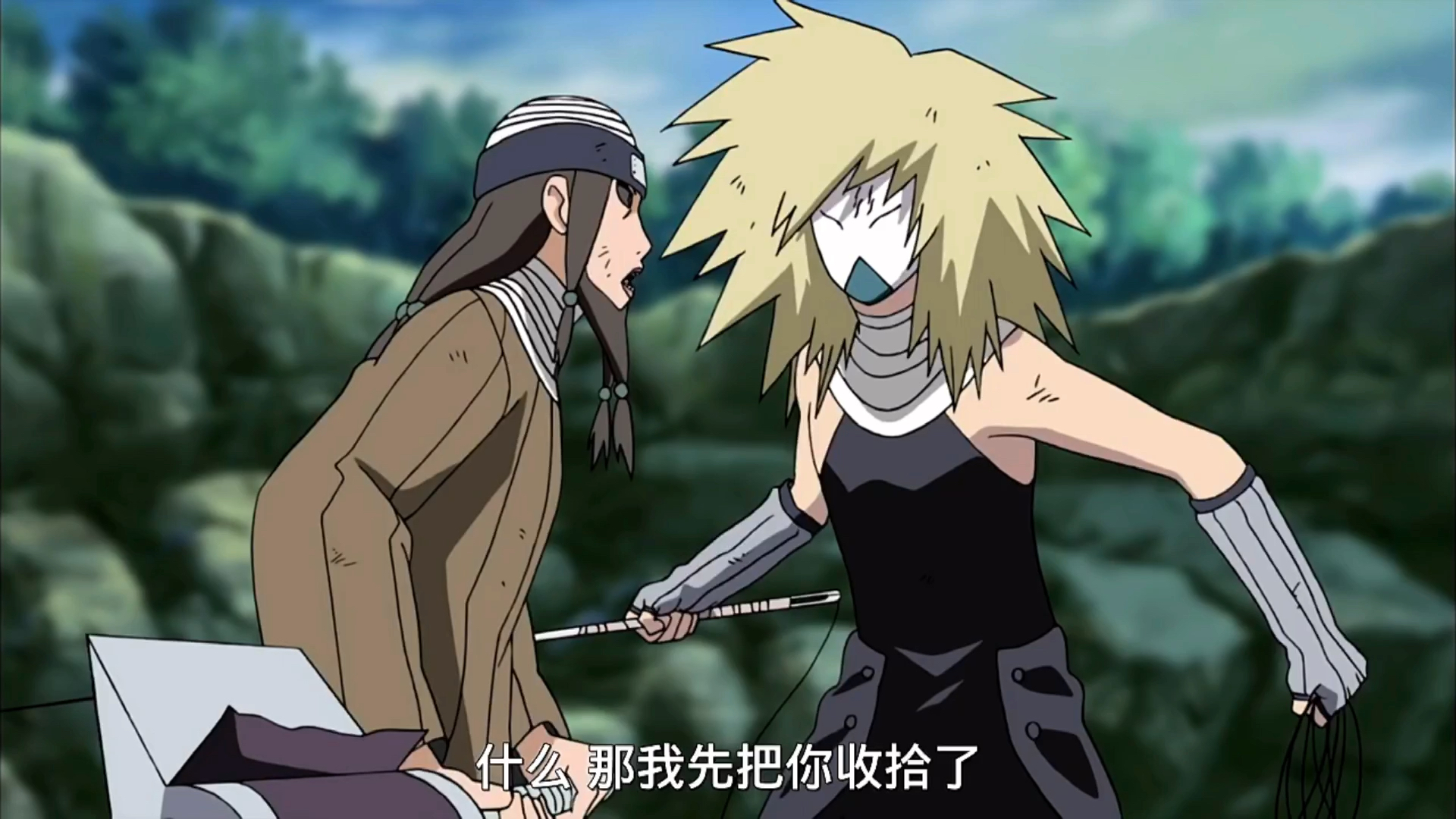 火影忍者#没想到忍刀七人众的两个人竟然起内讧