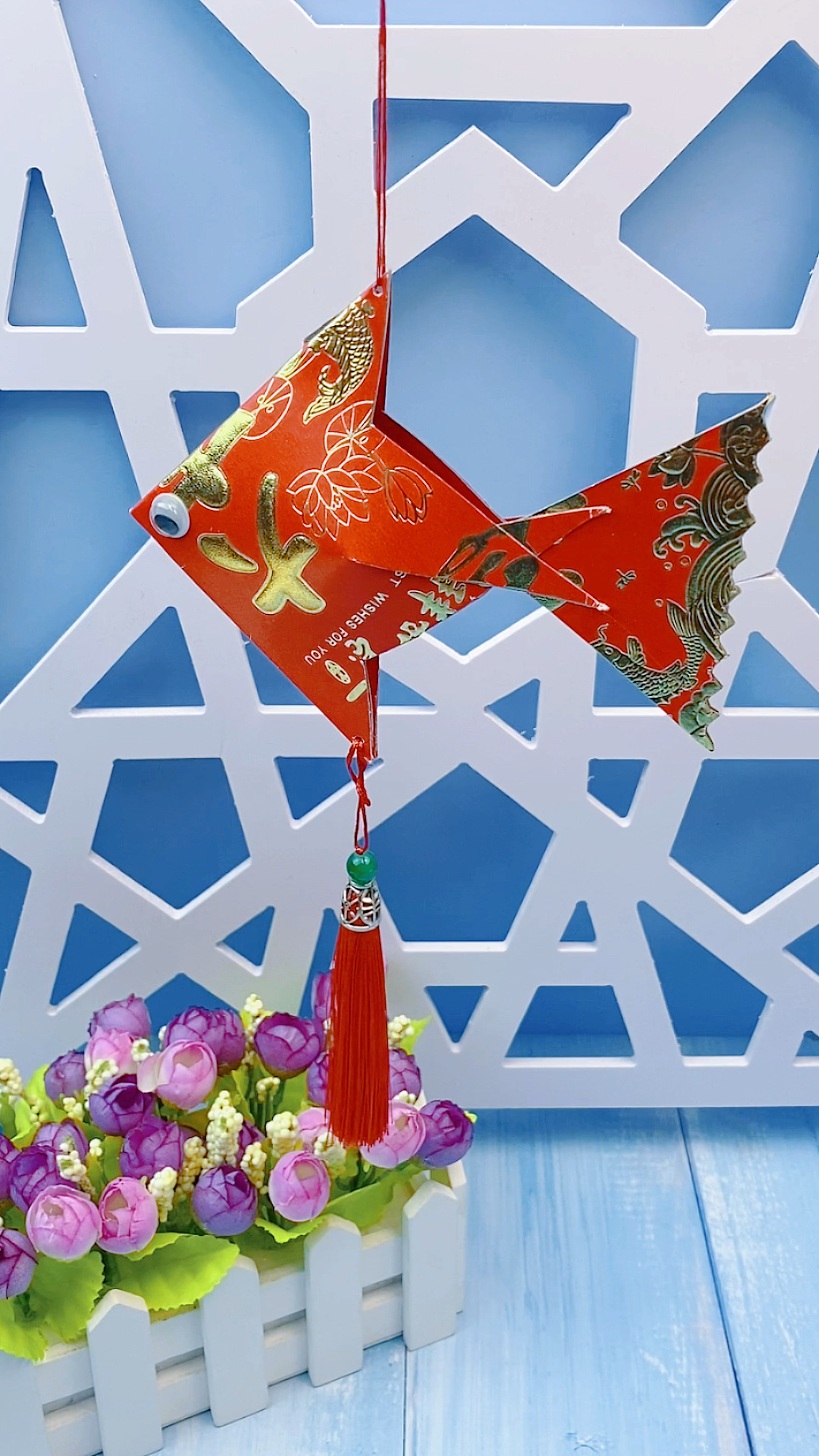 手工制作#用完的红包不要丢哦,拿来做简单好看的年年有余红包吧