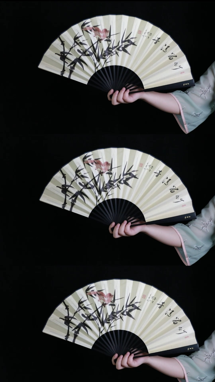 折扇#德云女孩们要的转扇子教程来啦,两分钟教你德云社同款转扇子!