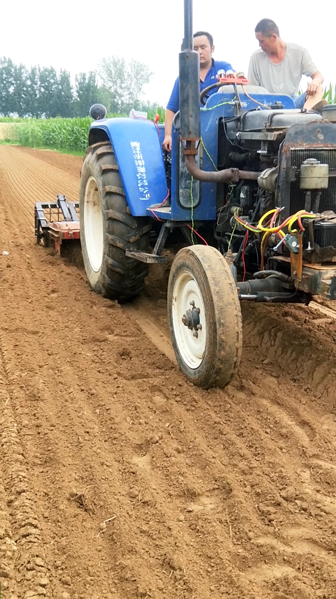 压地车压地轮大蒜地镇压器液压镇压器保墒壮苗镇压-度小视