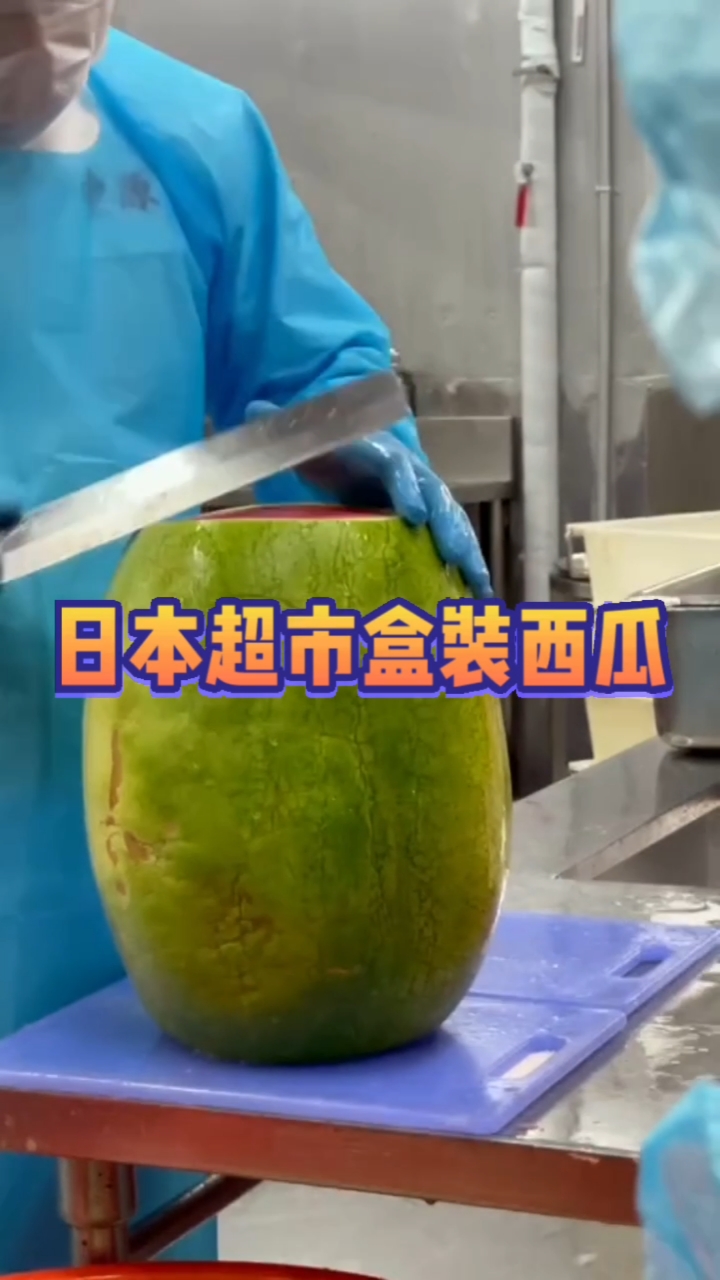 搞笑段子剧#日本超市里的盒装西瓜是这样子制作的