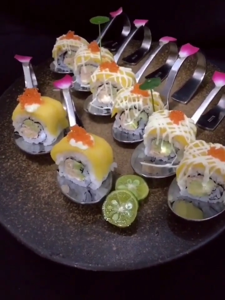 美食#芒果吞拿鱼寿司