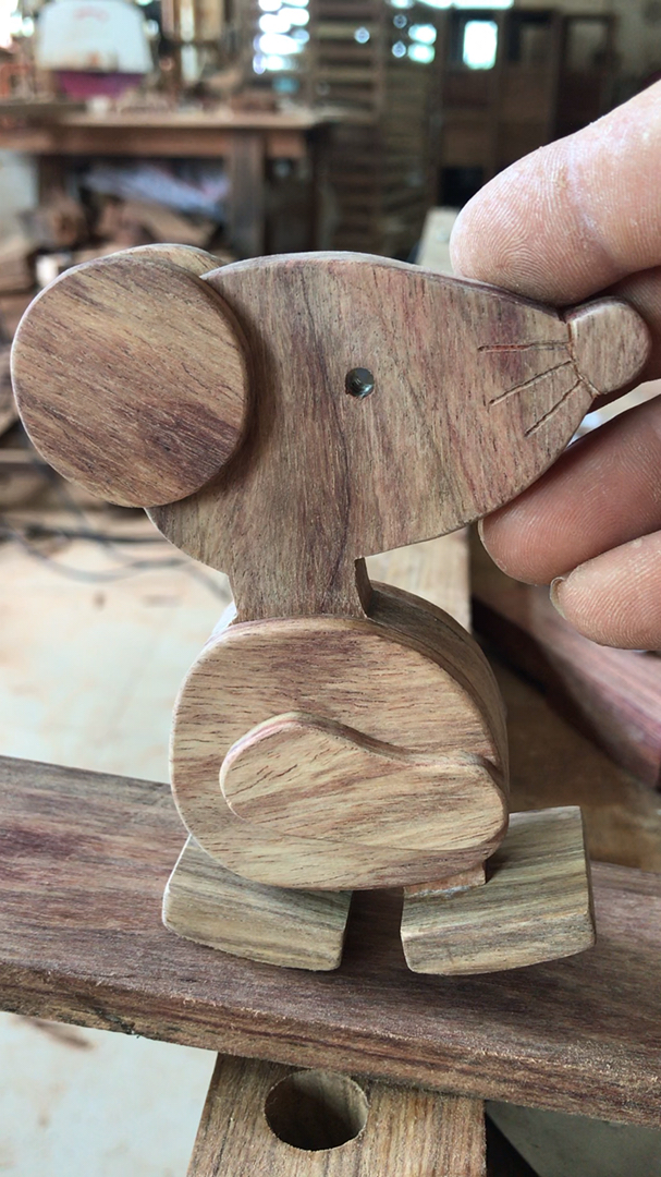 木牛流马#手工做的木头老鼠会走了