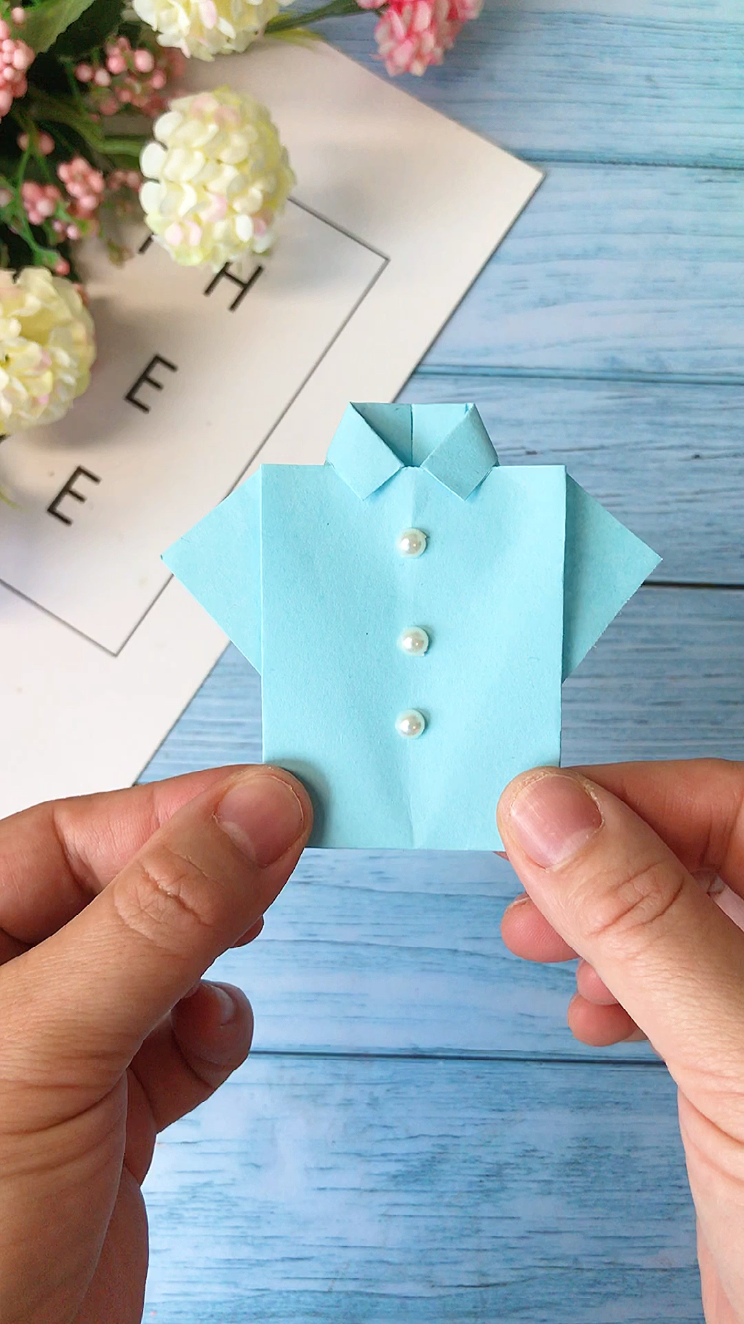 手工折纸#父亲节快到了.亲手为爸爸折个小衬衫