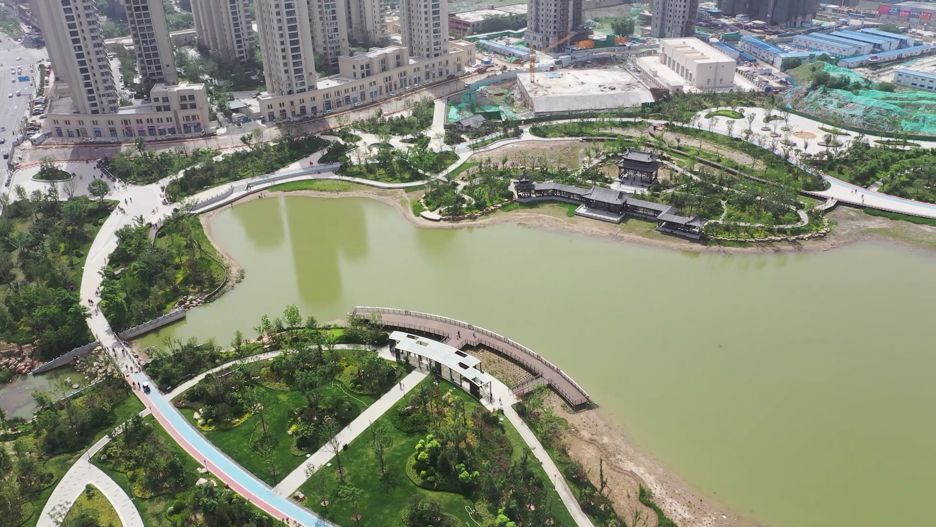 音为有你#航拍济南北湖公园