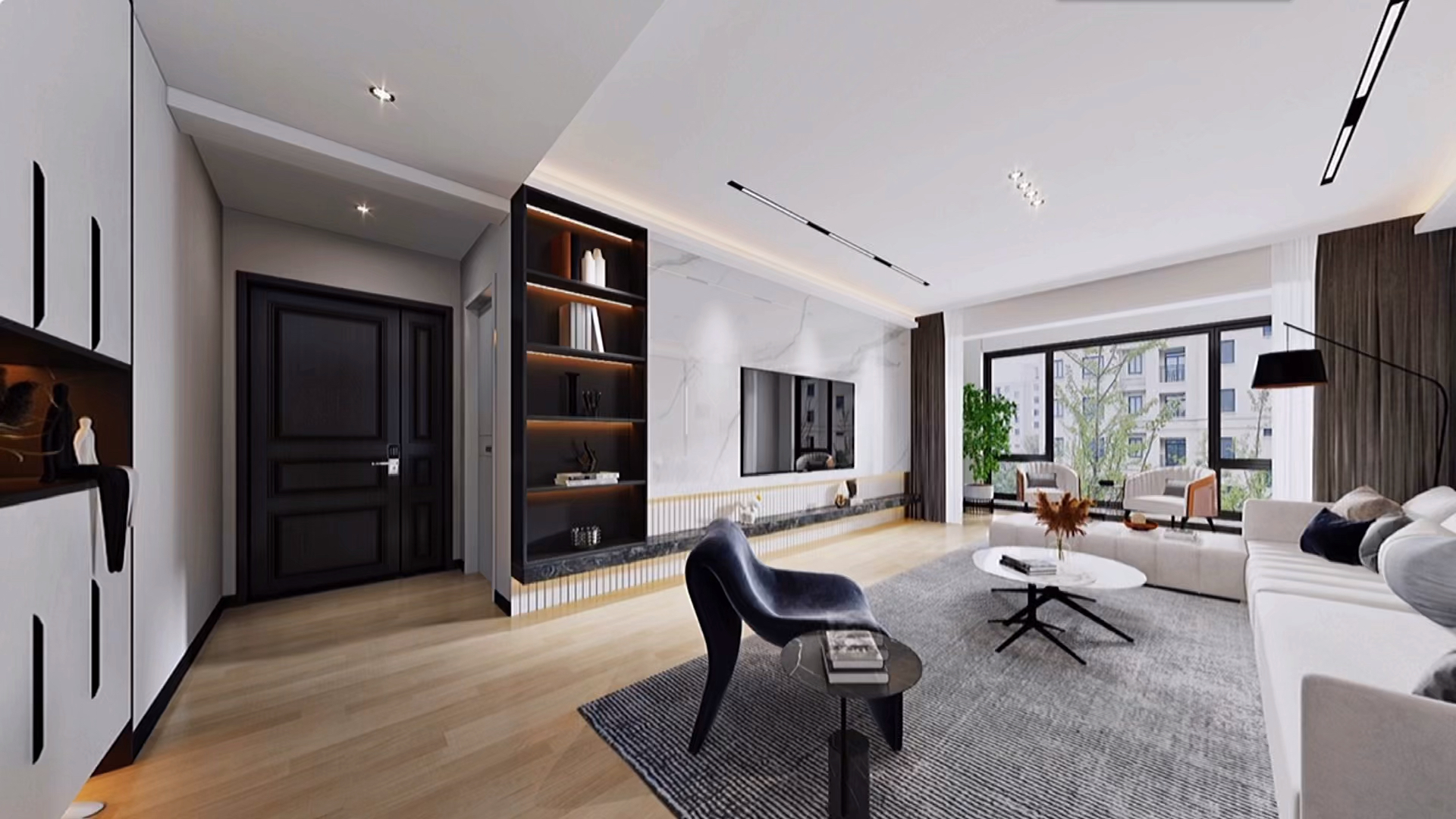 客厅无主灯设计#设计师建议:无主灯设计不适合层高太矮的房子,否则会