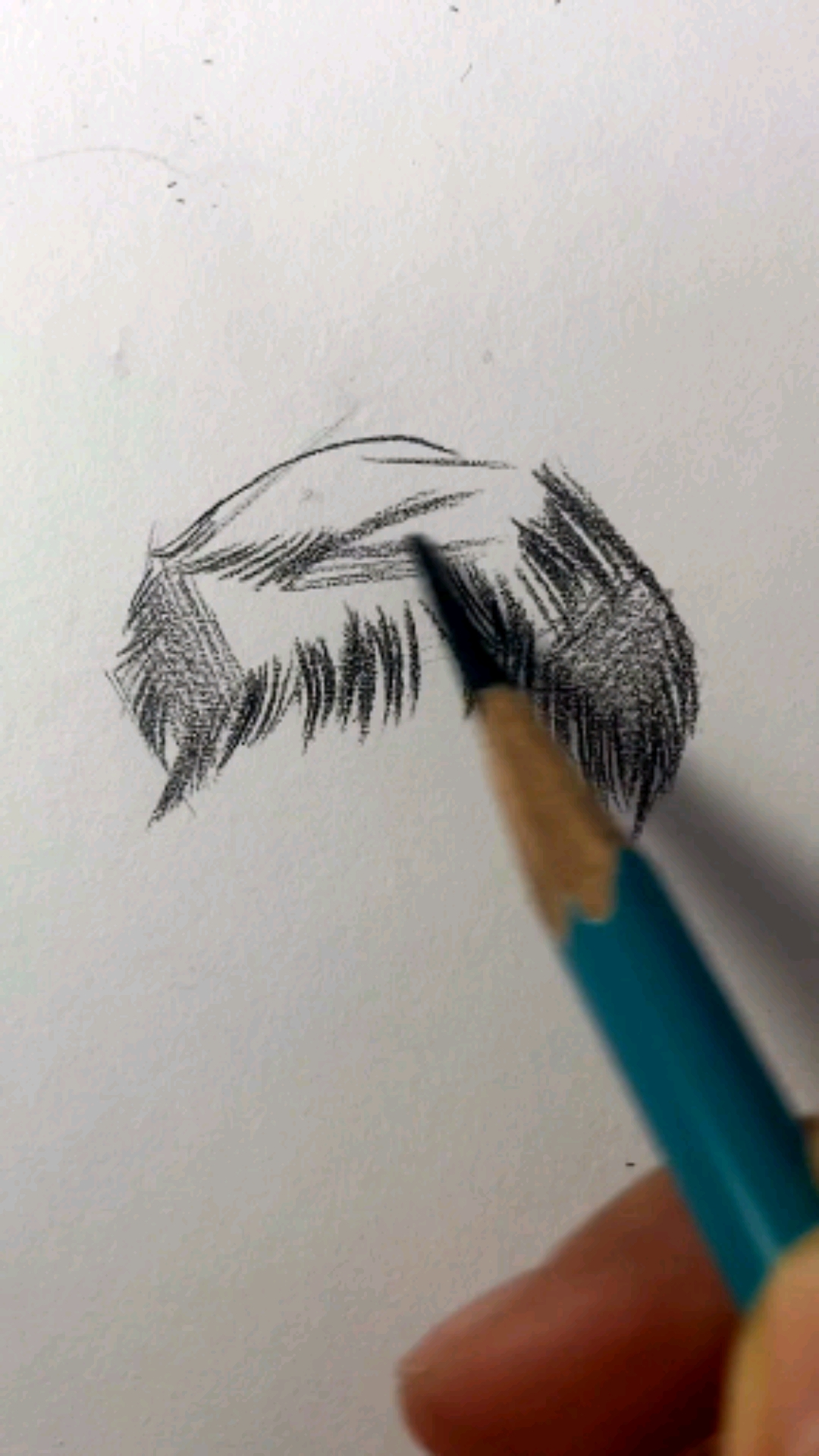 手绘素描入门之人物头发画法男