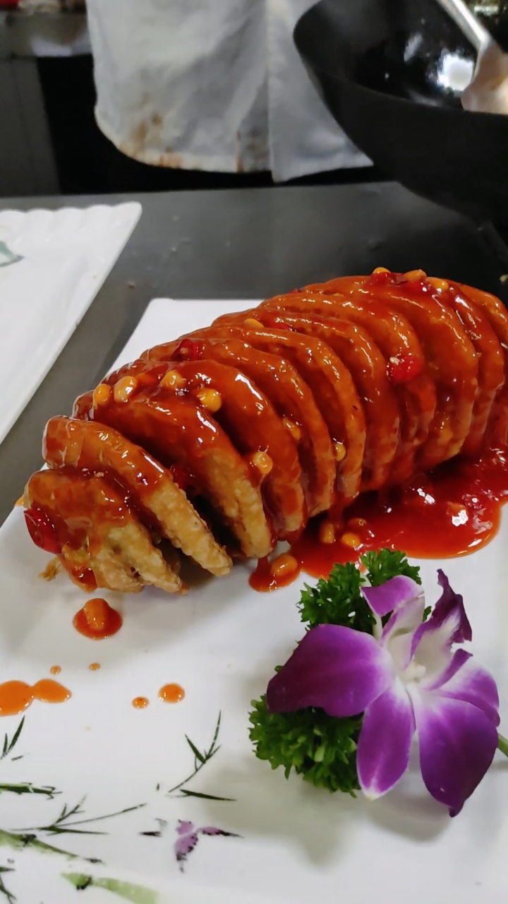 自制美食#脆皮蓑衣茄子