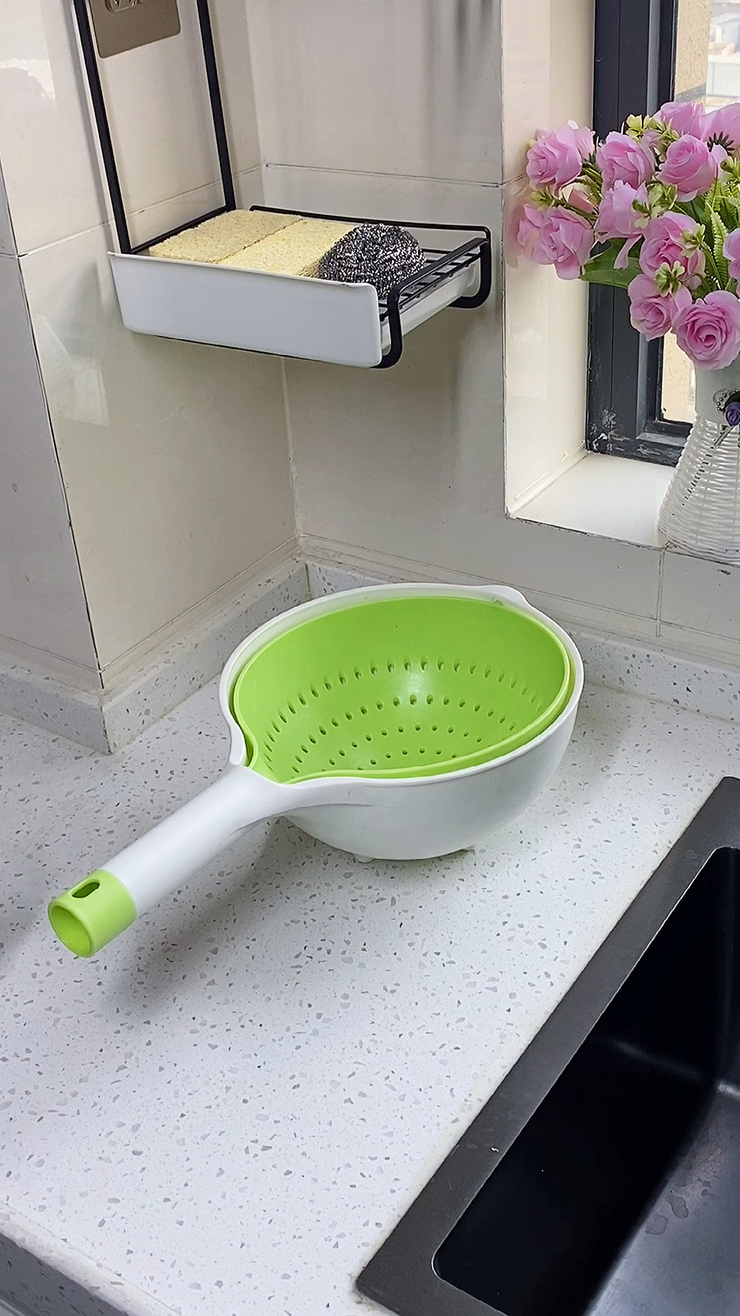 好物推荐#旋转沥水篮,你家厨房一定要备一个