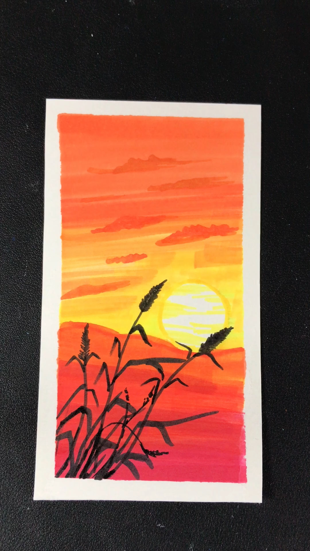 春日心愿旅行地#马克笔画星空