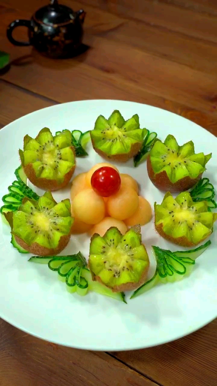 创意美食,漂亮的水果拼盘