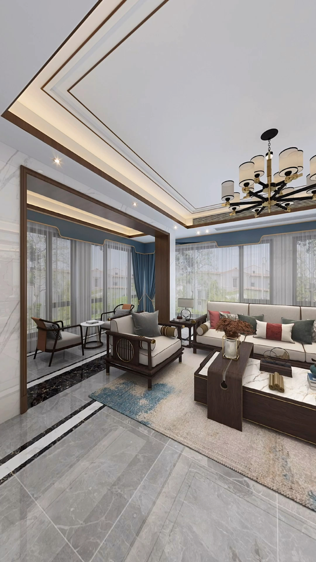 简易轻奢的新中式,越来越多年轻人的首选装修,满满高级感.