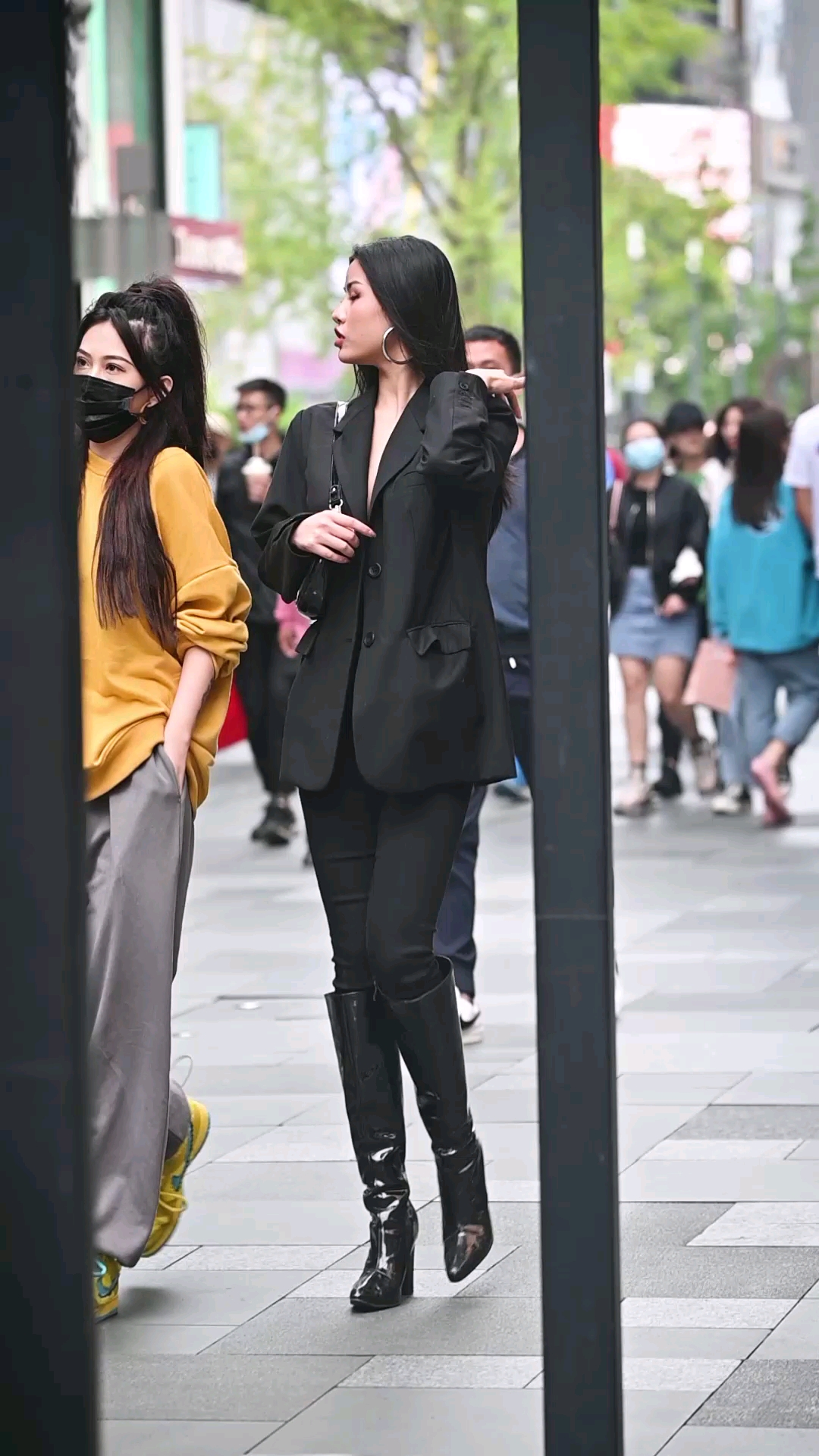 街拍#小姐姐是一个酷女孩吗?