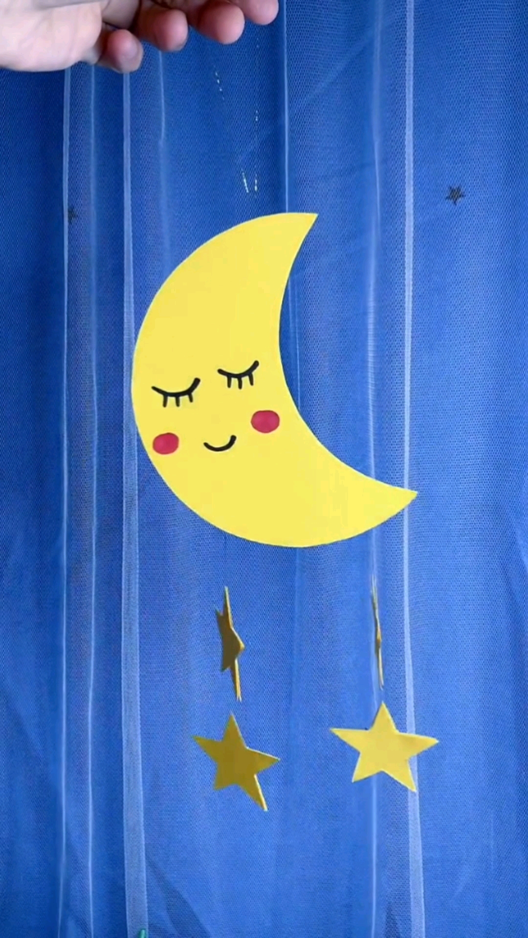 手工制作#做一个好看的月亮挂饰,简单又好看-度小视