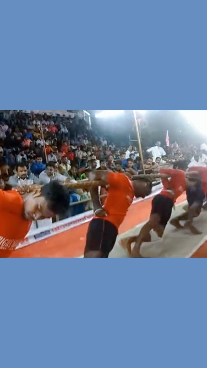 我搞笑你开心#头一回见这样的拔河比赛