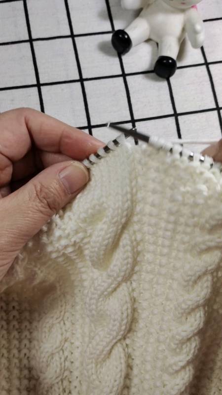 纯手工编织毛衣#大麻花编织教程,适合编织各种款式毛衣